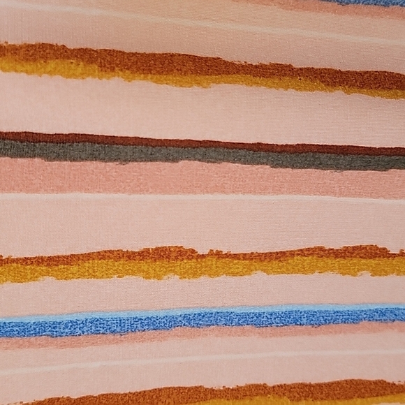 BCBGeneration Baddie Girly stripe tie shoulder bodysuit large - Picture 6 of 15